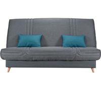 COMFORT BULTEX Clic clac 3 places - Tissu anthracite - France - L 192 x P 95 x H 101 - MONA