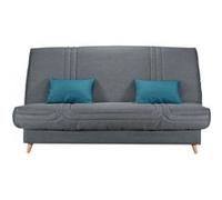 COMFORT BULTEX Clic clac 3 places Tissu anthracite Made in France L 192 P 95 H 101 Gris