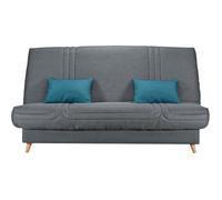 COMFORT BULTEX Clic clac 3 places - Tissu anthracite - Made in France - L 192 x P 95 x H 101 - MONA