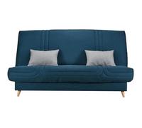 Comfort Bultex Clic Clac 3 Places - Tissu Bleu - Made In France - L 192 X P 95 X H 101 - Mona Bleu