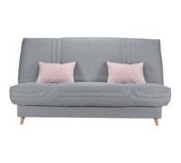 COMFORT BULTEX Clic clac 3 places - Tissu gris - France - L 192 x P 95 x H 101 - MONA