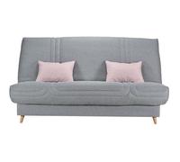 COMFORT BULTEX Clic clac 3 places - Tissu gris - Made in France - L 192 x P 95 x H 101 - MONA