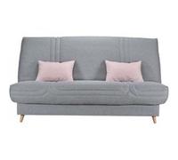 Comfort bultex clic clac 3 places - tissu gris - made in france - l 192 x p 95 x h 101 - mona Gris