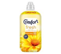 Comfort Fresh Sunshiny Days Adoucissant avec technologie de parfum activée par le mouvement, 100 jours de fraîcheur, 52 lavages (1,56 l)