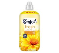 Comfort Fresh Sunshiny Days Adoucissant avec technologie de parfum activée par le mouvement, 100 jours de fraîcheur, 52 lavages (1,56 l)