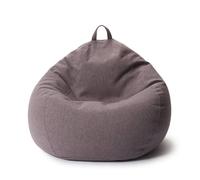 Comfort Line Lumaland XXL Pouf - 110x110x50 cm Coussin de sol - 250 L - EPS remplissage de perles - Gris