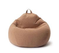 Comfort Line Lumaland XXL Pouf - 110x110x50 cm Coussin de sol - 250 L - EPS remplissage de perles - Marron