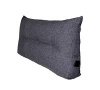 Comfort-Pur Coussin triangulaire matelassé multifonctionnel pour lit, canapé, décoratif, disponible dans de nombreuses tailles (gris select, 90 cm)