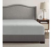 Comfort Spaces Coolmax Drap-Housse Anti-humidité Uniquement Super Doux, résistant à la décoloration, Poche de 43.2 cm de Profondeur, Grand lit, Gris