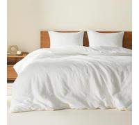 Comfort Spaces Parure de lit 3 pièces en Microfibre tissée et Respirante en Tricot gaufré pour Grand lit, Housse de Couette et taies d'oreiller, Style Rustique et bohème, pour Toutes Les Saisons, lit