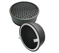 Comfort Zone Clean Lot de 2 filtres HEPA remplaçables avec pré-filtre à charbon - Élimine la fumée, les odeurs et les polluants - Piège les allergènes, les pellicules, les particules atmosphériques - Fumoirs, les allergies - Personnes sensibles