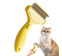 Comfortable Cat Comb, Multi Purpose Pet Brush, 3,46 x 1,85 Inches Cat Grooming with Sturdy Construction, Long Thick Curved Comb, Dog Brush with Grip, Pet Accessory for Puppy Kitten