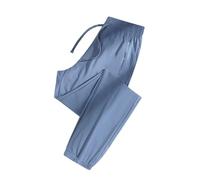 Comfortable Pants for Women Casual, Ultra Stretch Ice Silk Pull-on Ageless Travel Pants with Pockets (Haze Blue-Jogger,5TG)