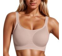 Comfortable Wireless Support Bra with Wide Straps and Full Coverage for Women, Perfect for Everyday Wear and Large Cup Sizes, Gray, S(Light Pink,XXL)