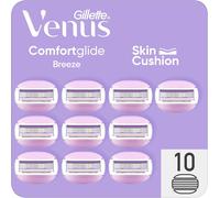 Comfortglide Breeze Women's Razor Refills With 3 Blades And 2 Flexible Care Bars For A Smooth Shave, White Tea Scent - Pack Of 10