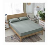 Comfortica Classics Drap-housse Queen 100 % coton avec élastique tout autour du lit Tissu satiné soyeux doux Convient pour les matelas jusqu'à 8,7 pouces de literie (Couleur : O, Taille : Queen)