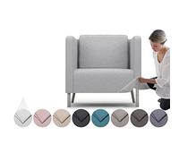 comfortly Lot de 2 housses de fauteuil Ekero, housse de rechange très résistante, résistante aux taches en tissu Nano-Tech durable pour animaux domestiques et anti-taches, facile à nettoyer et à