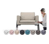 comfortly Lot de 3 housses de rechange robustes pour fauteuil Koarp, tissu Nano-Tech durable, anti-taches et facile à nettoyer et à remplacer (mélanges de cachemire) (beige)