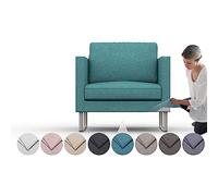 comfortly | Lot de 3 housses de rechange robustes pour fauteuil Mellby, tissu Nano-Tech durable pour animaux domestiques et anti-taches, facile à nettoyer et à remplacer (mélanges de cachemire)