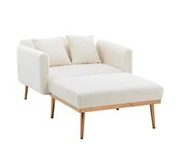 ComfortXL Fauteuil Moderne Relax Inclinable 3 Positions, Convertible en Lit, Tissu Peluche