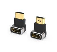 Comforty Lot de 2 connecteurs HDMI coudés - 90° et 270° - 8K - Idéal pour PS5, HDR, Dolby et plus encore