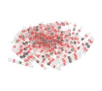Comforty Lot de 50 connecteurs thermorétractables rouges 26-10 AWG étanches isolés à sertir/percussion/thermorétractable rapport de rétrécissement 3:1 pour l'industrie électronique