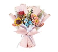 comfoyar Puzzle 3D Bouquet de Fleurs, Maquette en Bois a Construire Adulte, Bricolage Jouet Construction Bois, Kit Artisanat DIY, Cadeaux Anniversaire Valentin pour Femmes, Rose Tournesol Marguerite