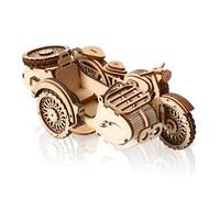 Comfoyar Puzzle 3D Tricycle, Maquette en Bois a Construire Adulte, Bricolage de Construction Bois, Kit Artisanat DIY, Cadeaux Noël Anniversaire Saint Valentin pour Homme Femmes, Moto Sidecar