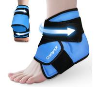 Comfpack Poche de glace pour soulager la fasciite plantaire, compresse de glace à la cheville pour gonflement, éligible à la FSA, gel froid réutilisable pour soulager la douleur du pied, tendinite