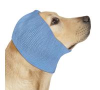 COMFPET Cache-oreilles pour chien anti-bruit, snood pour chiens et chats, soin des oreilles, grand XL(bleu)