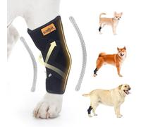 COMFPET Collier pour chien pour cheville arrière - Soutien de la jambe de chien avec bandes métalliques - Protection de la jambe arrière - Manchon joint de jambe pour éviter les entorses de chien - M