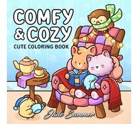 Comfy & Cozy: Coloring Book for Adults and Teens with Cozy Scenes and Cute Animal Characters for Relaxation