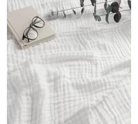 Comfy Cubs Couverture en Mousseline pour Adulte - Couverture en Mousseline de Coton Douce à Six Couches, légère et Respirante, pour Toutes Les Saisons, Lavable en Machine, décoration d'intérieur