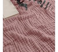Comfy Cubs Couverture en Mousseline pour Adulte Queen Size - 229 x 229 cm - Douce - Six Couches, légère et Respirante - en Coton pour Toutes Les Saisons - Lavable en Machine - Décoration d'intérieur