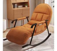 Comfy Glider Fauteuil à bascule avec coussin rembourré, supporte jusqu'à 136 kg, idéal pour la lecture, la chambre, le salon et le bureau à domicile