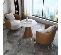 Comfy Home Furniture Sofa Set,Modern Floor with Metal Legs, Seat and Coffee Table for Living Room, Balcony, Patio(3)