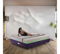 Comfy Line Matelas à mémoire de forme King size 200 x 200 cm, multicouche américain à zones H35 cm, matelas orthopédique pour poids EXTRA, hypoallergénique fabriqué en Italie - Modèle EQUILIBRIUM H35