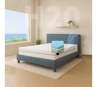 Comfy Line - Matelas simple 95 x 195 cm en mousse à mémoire de forme H 20 cm. A 7 zones différenciées orthopédique. Revêtement coton frais et respirant. Fabriqué en Italie 100 %