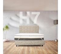 Comfy Line Topper Memory Foam doux contre les maux de dos hauteur 7 cm | Topper Memory simple 95 x 200 cm | Topper déhoussable hypoallergénique avec élastiques pour fixation - MOD. CUPID H7