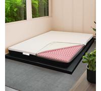 Comfy Line Topper Memory + surmatelas rigide orthopédique de 6 cm de haut | Topper Memory et rigide carré et demi 130 x 190 cm | Matelas avec tissu déhoussable | Topper double rigidité - MOD. FOX H6