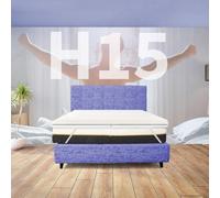 Comfy Line Topper rigide pour lit double 180 x 200 cm, surmatelas à zones différenciées orthopédique, même pour poids extra haut 15 cm | Topper déhoussable hypoallergénique avec élastiques. Modèle