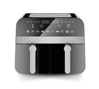 Comfy Nest, CNAFD45NB, Friteuse à air chaud, Air Fryer, numérique double panier 2400W 9L, cuisson saine et rapide, design moderne, facile à utiliser, idéale pour toute la famille - Noir