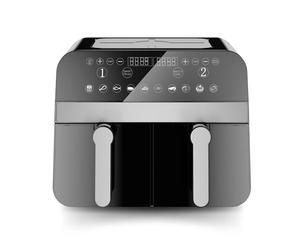 Comfy Nest, CNAFD45NB, Friteuse à air chaud, Air Fryer, numérique double panier 2400W 9L, cuisson saine et rapide, design moderne, facile à utiliser, idéale pour toute la famille - Noir