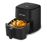 Comfy Nest, Friteuse à Air Chaud 5L avec Écran Digital 1400W, Technologie Rapid Air, 10 Programmes Prédéfinis, Contrôle de Température 80-200°C, Noir, Cuisine Saine et Pratique, Air Fryer