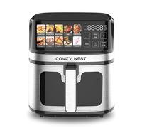 Comfy Nest, Friteuse à Air Chaud 8L avec Écran Digital 1700W, Technologie Rapid Air, 10 Programmes Prédéfinis, Contrôle de Température 80-200°C, Noir, Cuisine Saine et Pratique, Air Fryer