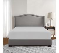 Comfy Nights Drap-housse en microfibre douce infroissable de 40 cm d'épaisseur - Sans repassage - Super king size - Gris