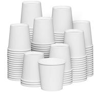 Comfy Package [300 pièces] 120 ml Tasses en papier blanc de, petites, jetables pour la salle de bain, espresso, gobelets de bain de bouche