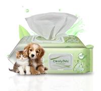 Comfy Pets Lingettes humides | Lingettes douces et épaisses sans parfum pour animaux de compagnie | Lingettes pour chats et chiens pour oreilles, pattes, corps et fesses | Lingettes biodégradables