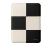 Comfyable Housse pour Ordinateur Portable 14 Pouces Précisément Compatible avec MacBook Pro 14 M4 M3 M2 M1 Pro/Max 2024-2021, Étui en Cuir Véritable, Noir/Crème