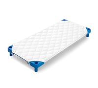 Comfyanno Tapis de Sieste matelassé pour lit de garderie, 58,4 x 101,6 cm, pour Tout-Petits et maternelles, Blanc, Lavable en Machine, matelassé